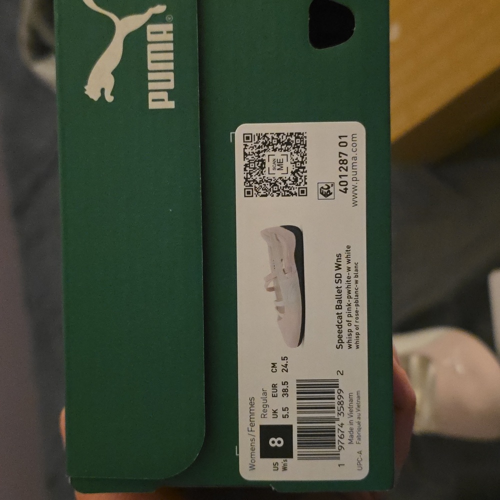 Puma Speedcat Ballet Shoes in Pink And White - Picture 2 of 3